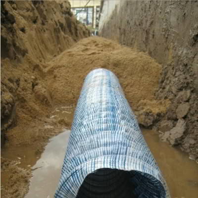 Flexible permeable hose are used for underground drainage systems